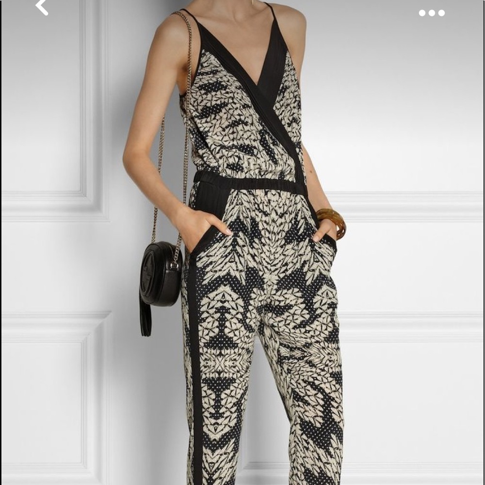 Diane Von Furstenberg silk Jump suit